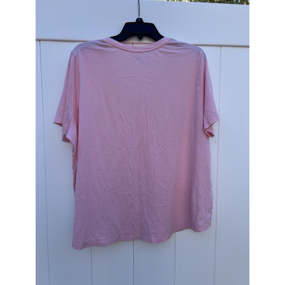 Terra & Sky Women's Plus Size 2X T Shirt Pink Short Sleeve - Picture 4 of 4